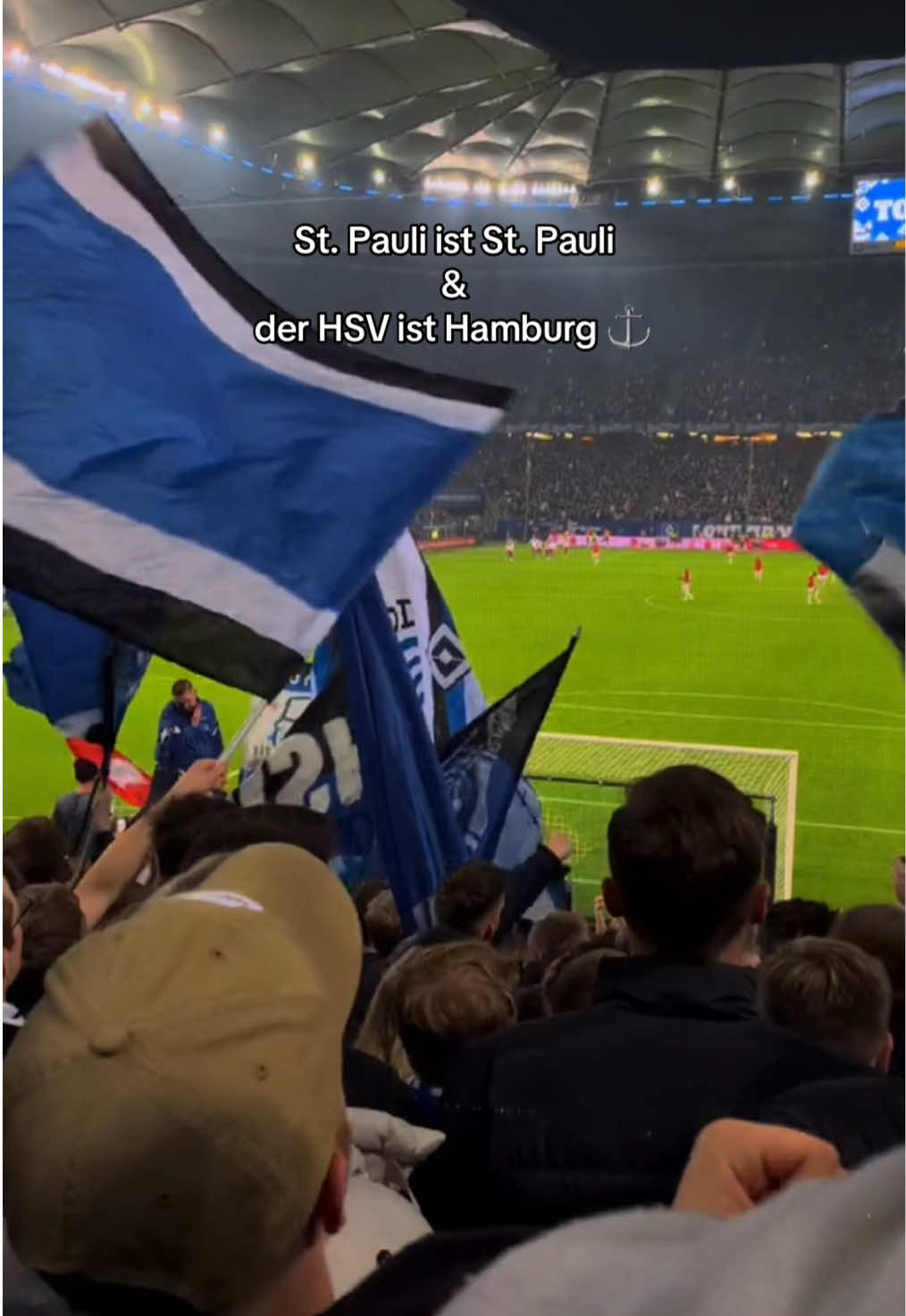 wie ist euer Gefühl für heute abend? Nur der HSV! 🖤🤍💙 #stadtderby #hsvpauli #hamburgersv #hsv #nurderhsv 