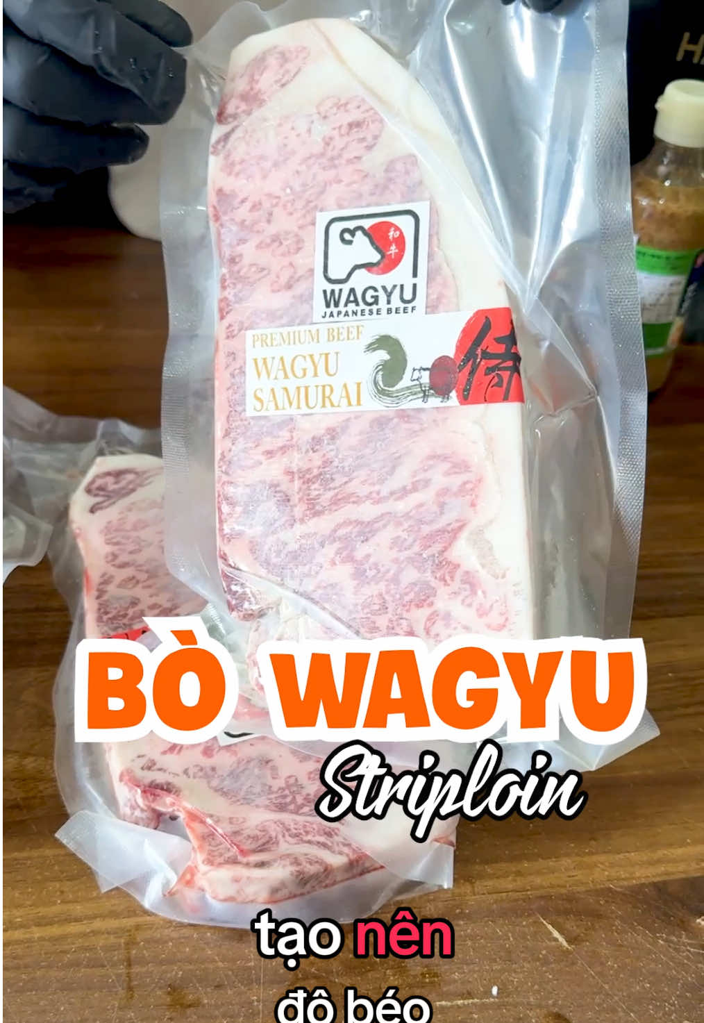 Bò Wagyu A5 Striploin Thăn Ngoại. #Wagyu_striploins #BoWagyu #WagyuA5 #goldseafood #haisanvang 