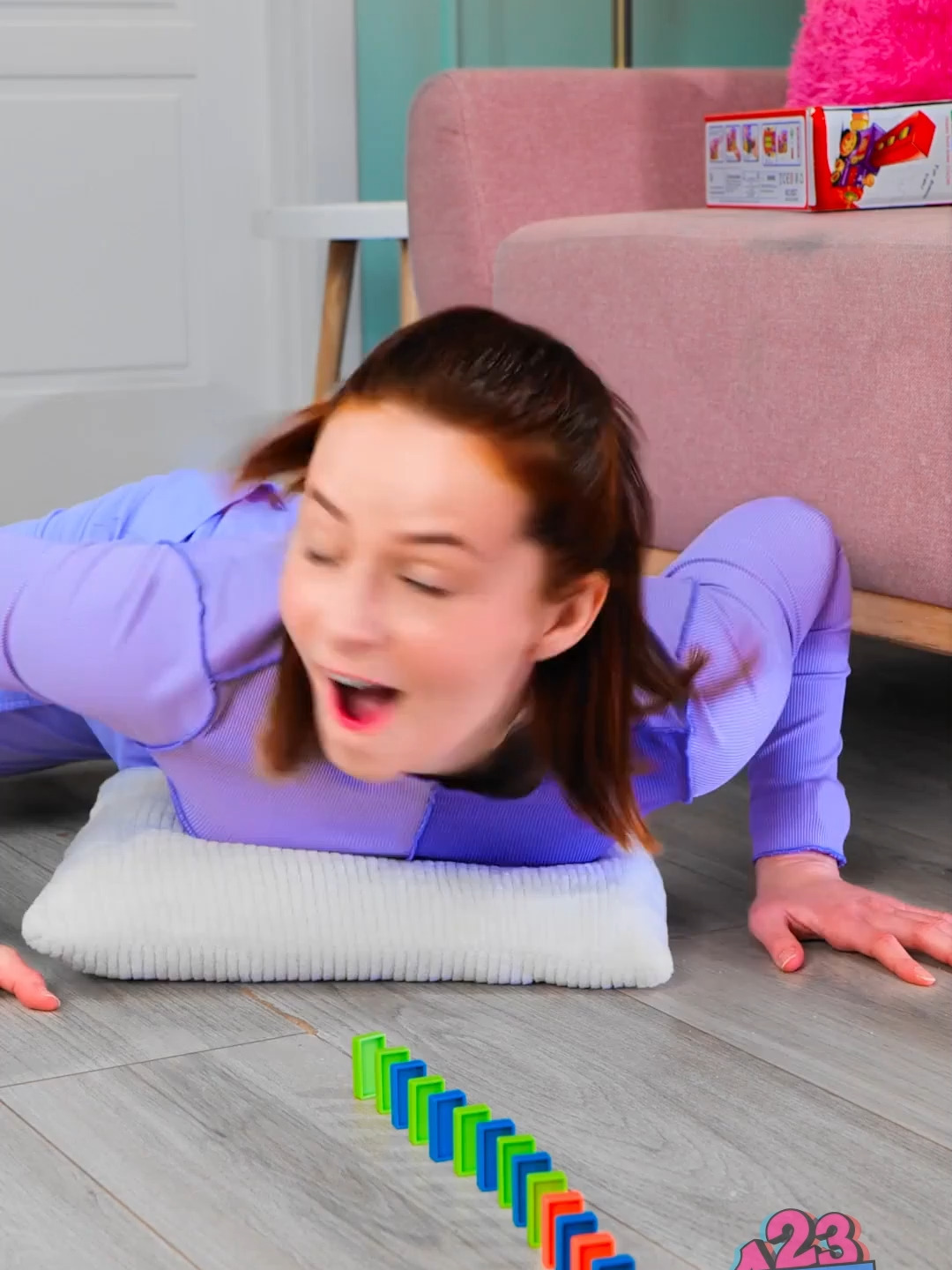 The Ultimate Domino Train Battle: Sister vs Me 🚂🔥 #domino #dominos