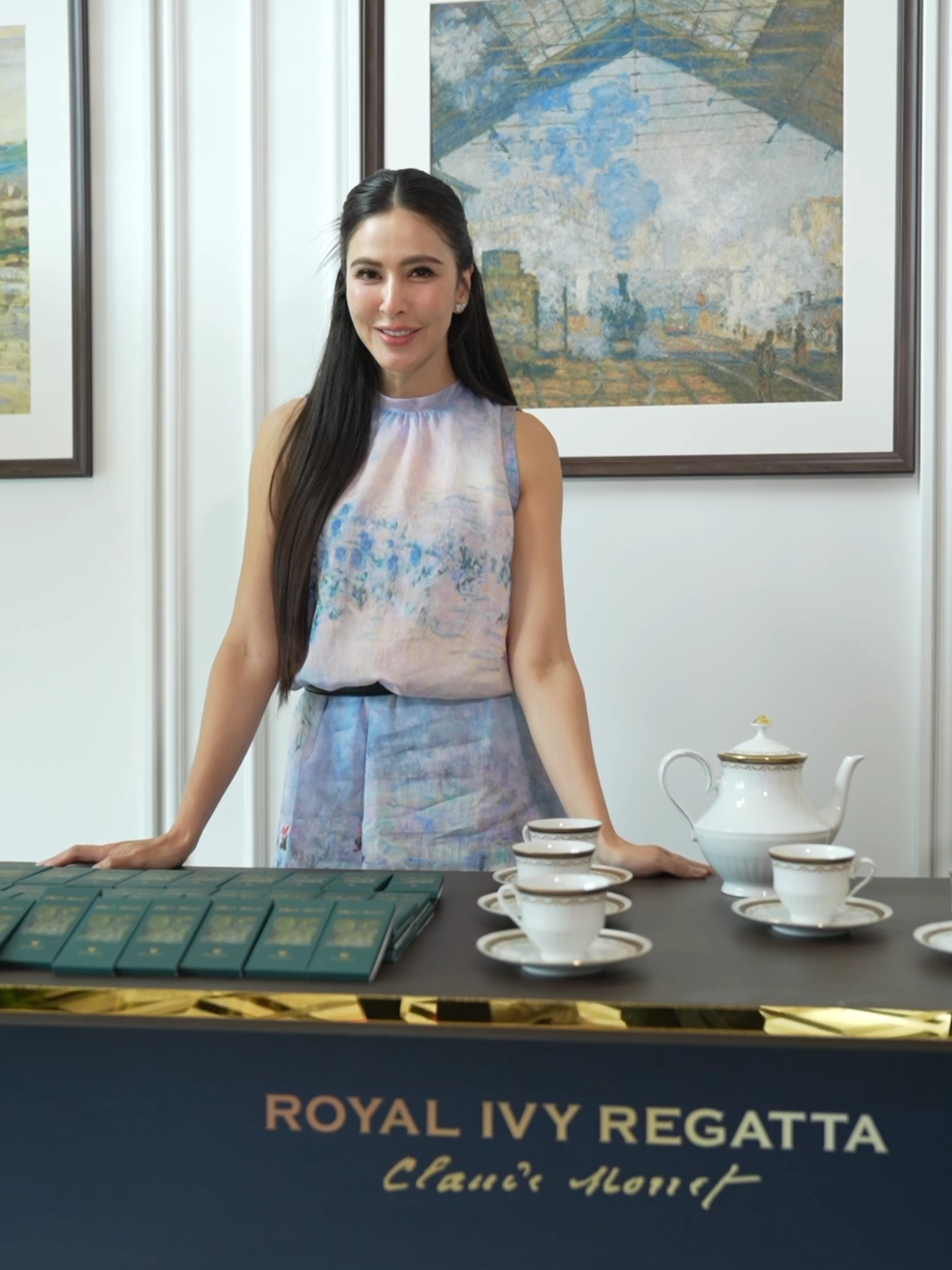 A celebration of artistry — masterpiece looks in timeless elegance. #Royalivyregatta #RoyalivyxClaudeMonet