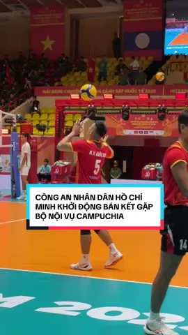 Công an nhân dân HCM khởi động trước trận đấu bán kết với Bộ nội vụ Campuchia 🔥 #KamitoVolleyball #Kamito #volleyball #giảibongchuyenConganCanhsatQuocte2025 #bongchuyenVietNam 