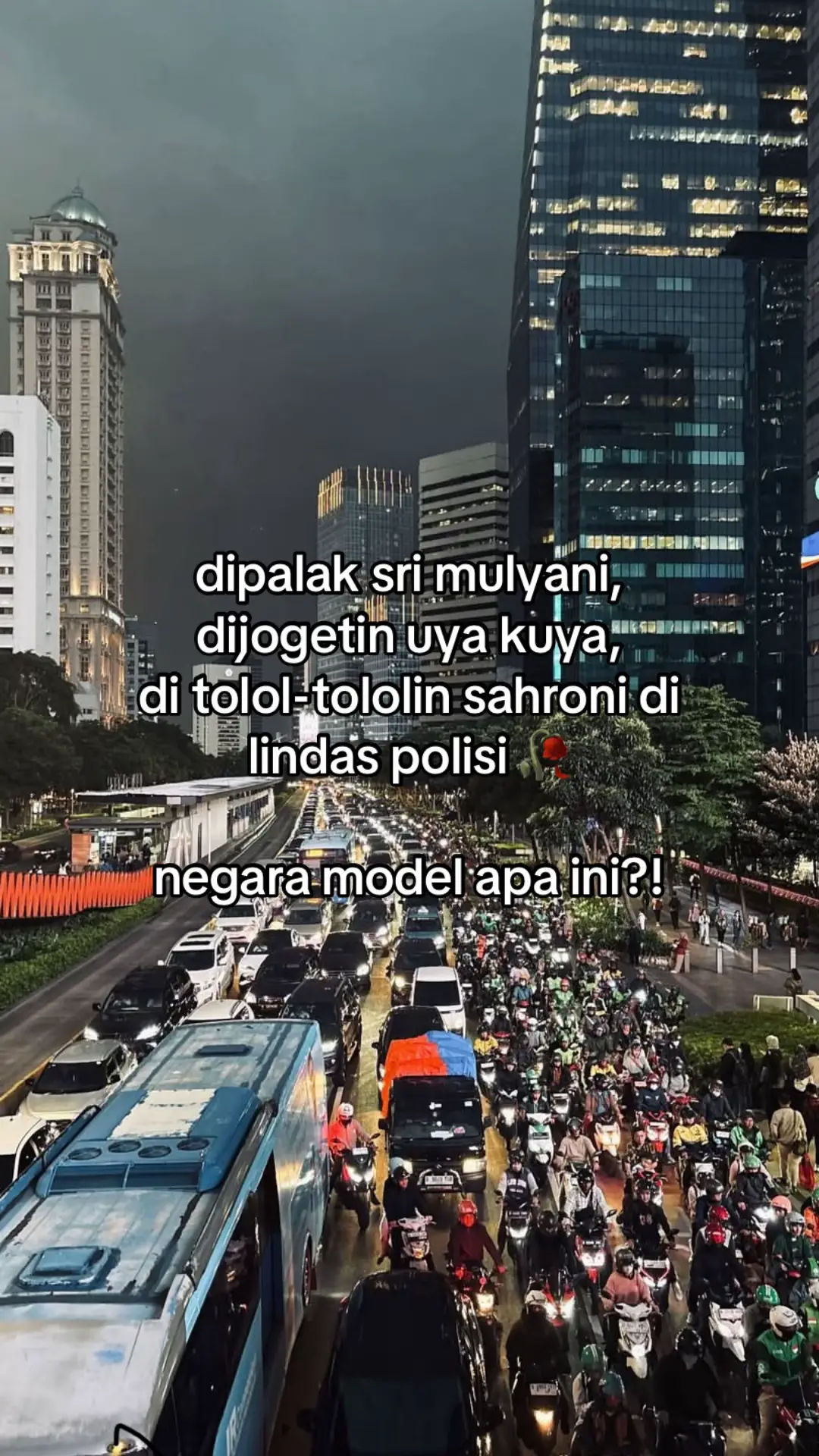 #demoharini # #polisibunuhrakyat #polisilindasrakya #lekasmembaikindonesiaku🇮🇩 #demodpr2025dijakarta 