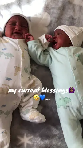 When God finally bless you with twins🙆🏾‍♀️#mzansitiktok #babiesoftiktok #twins 💙💙