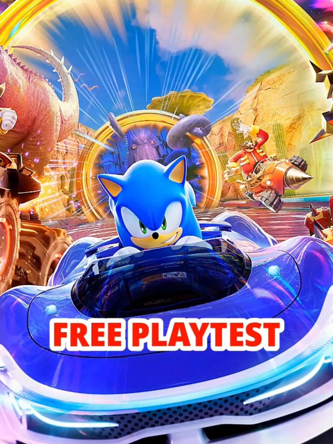 PLAY Sonic Racing FREE in this Open Playtest #SonicRacing #FreeGameAlert #Gaming #Playtest #RacingGames #GamingOnTikTok #GamingCommunity