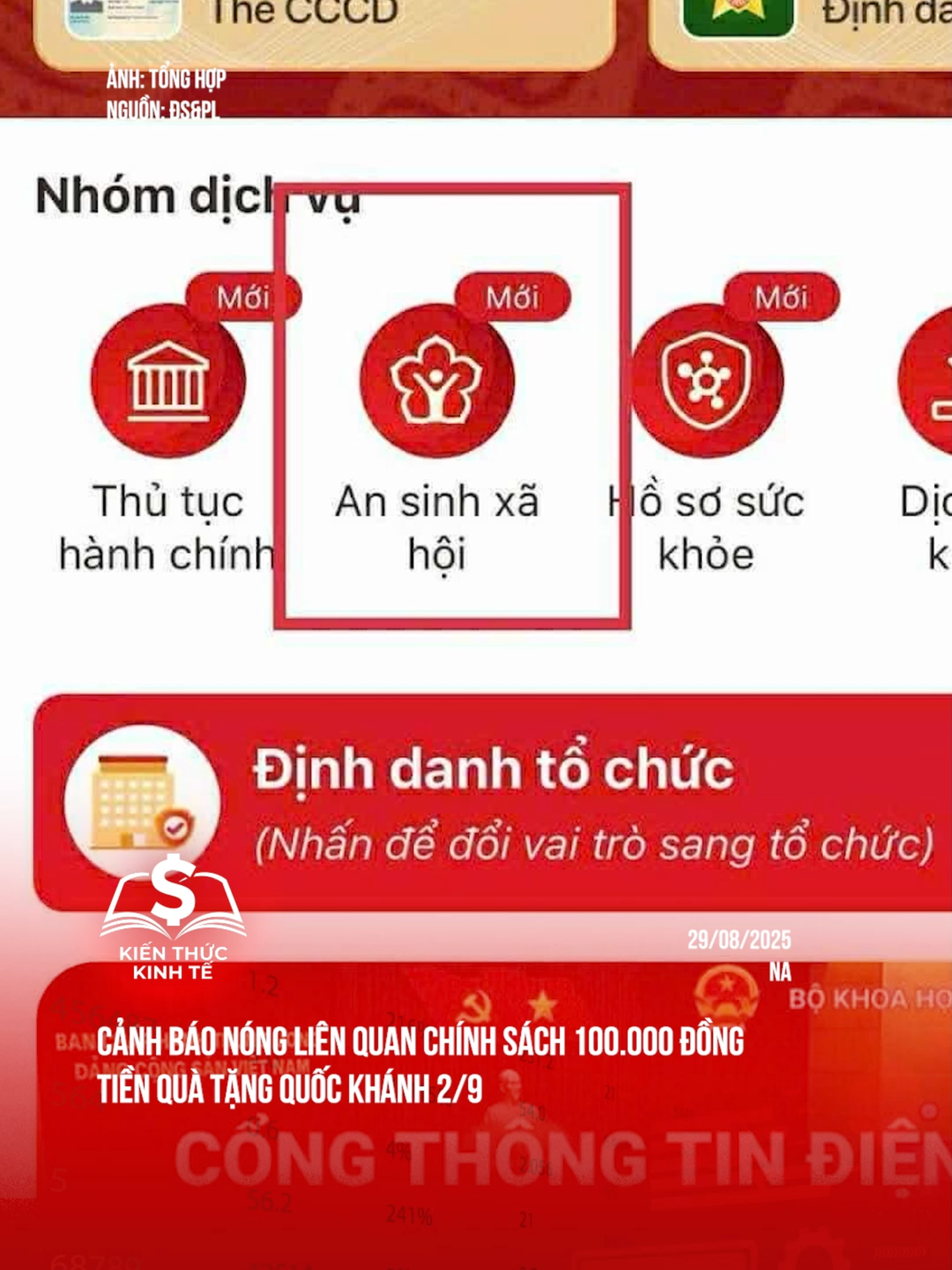 Cảnh báo nóng liên quan chính sách 100.000 đồng tiền quà tặng Quốc khánh 2/9 #tiktoknews #kienthuckinhte #taichinhkinhte #VNeID