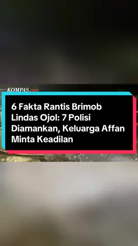 Kendaraan taktis (rantis) Brimob melindas seorang pengemudi ojek online (ojol) bernama Affan Kurniawan (21) hingga tewas di Pejompongan, Jakarta Pusat pada Kamis (28/8/2025) malam.
 
 Mobil rantis Brimob melaju di tengah kumpulan massa dan kemudian menabrak Affan yang tengah berusaha menghindar.
 
 Massa yang marah kemudian mengejar dan memukuli rantis Brimob, sementara mobil tersebut tetap melaju.
 
 Simak selengkapnya dalam video berikut! #kompascom  #rantisbrimobtabrakojol #fyp 