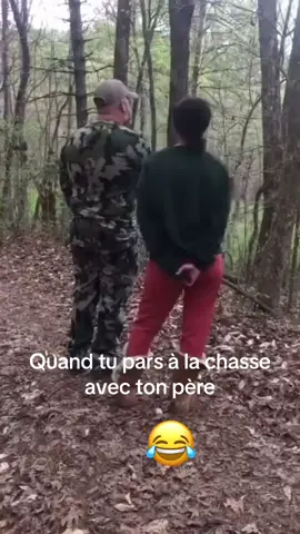 #chasseur#père#fille #humour #rire 