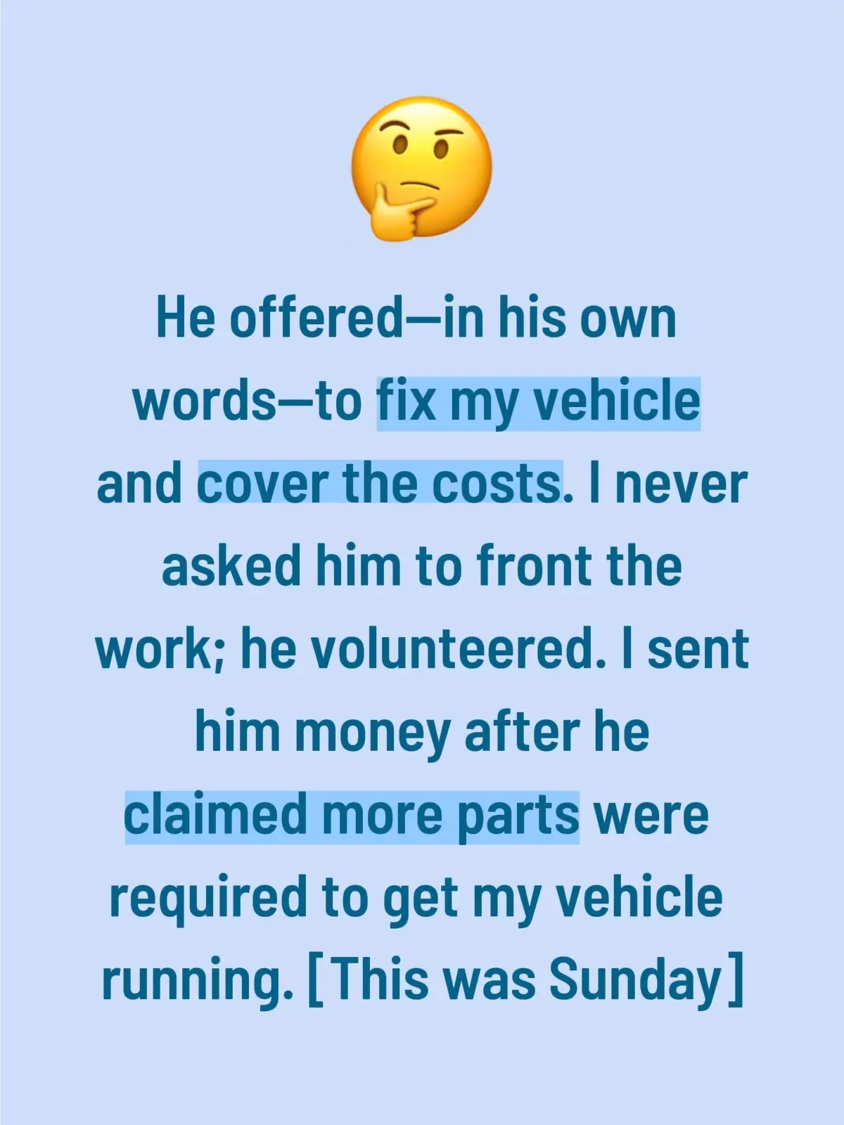 Since then, he has repeatedly #stalled, #distracted, and failed to deliver. He has made excuse after excuse: falling asleep, running errands to Black Canyon City with his friends, needing to “clear codes” before diagnosing anything, or promising “it will be done today” countless times. #newriver #mechanic #vehicle TBC… 