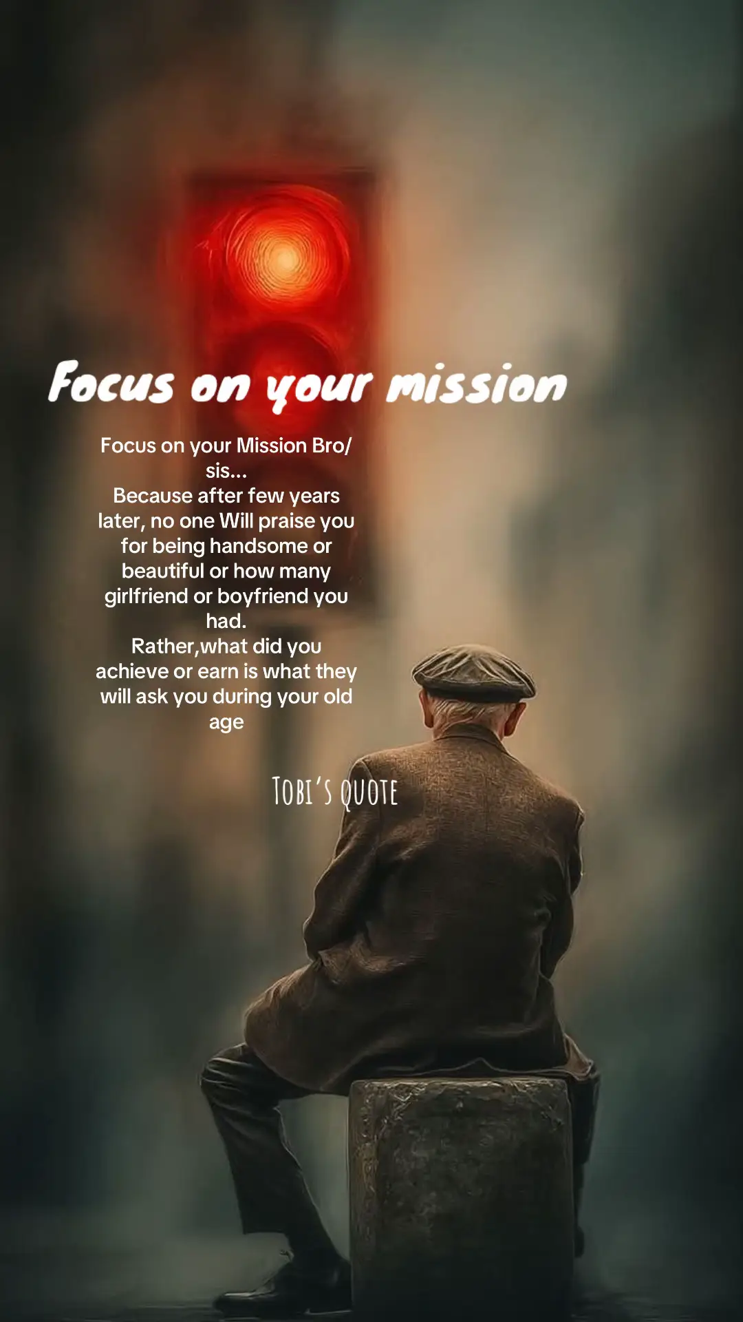 Focus on your Mission Brother... Because after few years later, no one Will ask, how many girlfriend you had. Rather, they'll ask you how much you earn. #motivation #motivationalvideo #stayfocused 