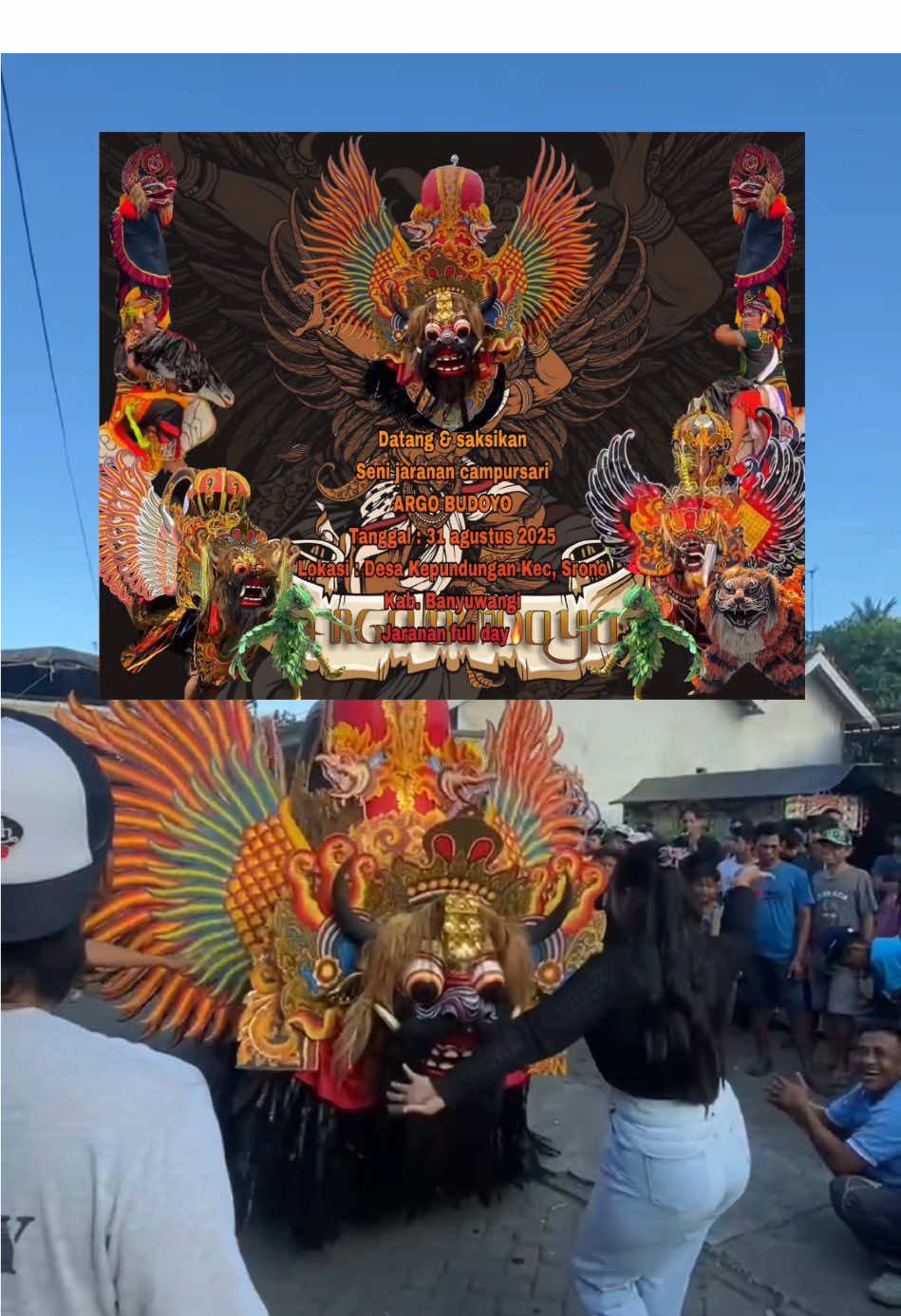 Jangan lupa 31 agustus 2025 live Desa Kepundungan Kec. Srono Banyuwangi Full day🔥 #barongbanyuwangi #jarananbanyuwangi #barongkumbobanyuwangi #barongprejengbanyuwangi #xyzbcafypシ @ARGO BUDOYO 