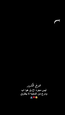 الاخ الكبير ليس مجرد اخ بل هوا اب ودرع من المحبه 🥺❤️. . . . . . . . . #عباراتكم_الفخمه📿📌 #capcutvelocity #اكسبلورexplore #capcutvelocity #اكسبلورexplore 