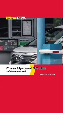 29 OGOS 25: Pembayaran tol akan dikecualikan bermula pukul 6 pagi esok hingga pukul 11.59 malam 30 September ini. Klik kotal hijau untuk berita lanjut 📰 #beritaditiktok #trendingnewsmalaysia #tol #ekve 