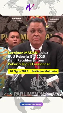 RUU Pekerja Gig 2025 yang diluluskan di parlimen semalam disambut sebagai detik bersejarah oleh jutaan pekerja gig dan freelancer, termasuk penggiat seni, media, e-hailing dan p-hailing, apabila hak mereka diiktiraf secara rasmi buat pertama kali. #ruupekerjagig2025 