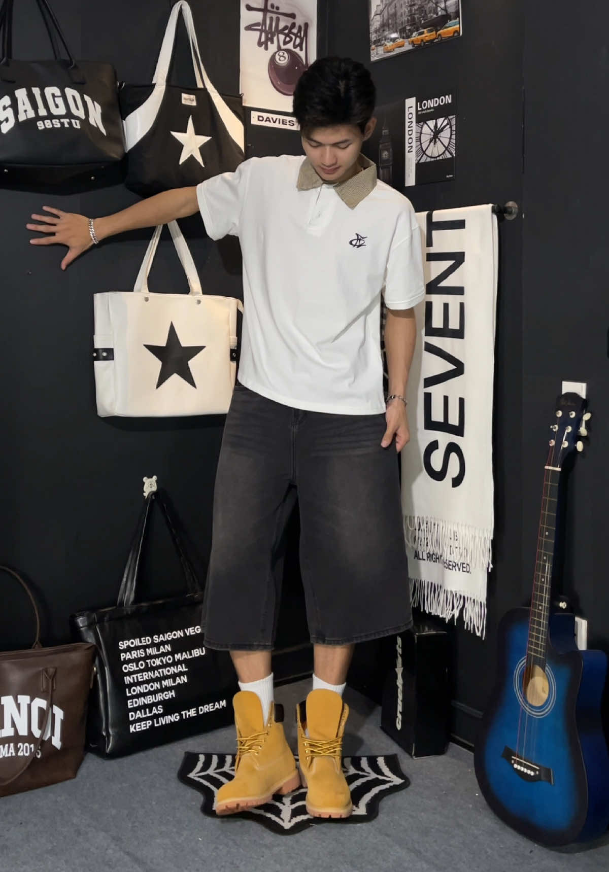 Áo polo Ngắn Tay FAFIC #aothun #polo #aopolo #outfit #boxy 