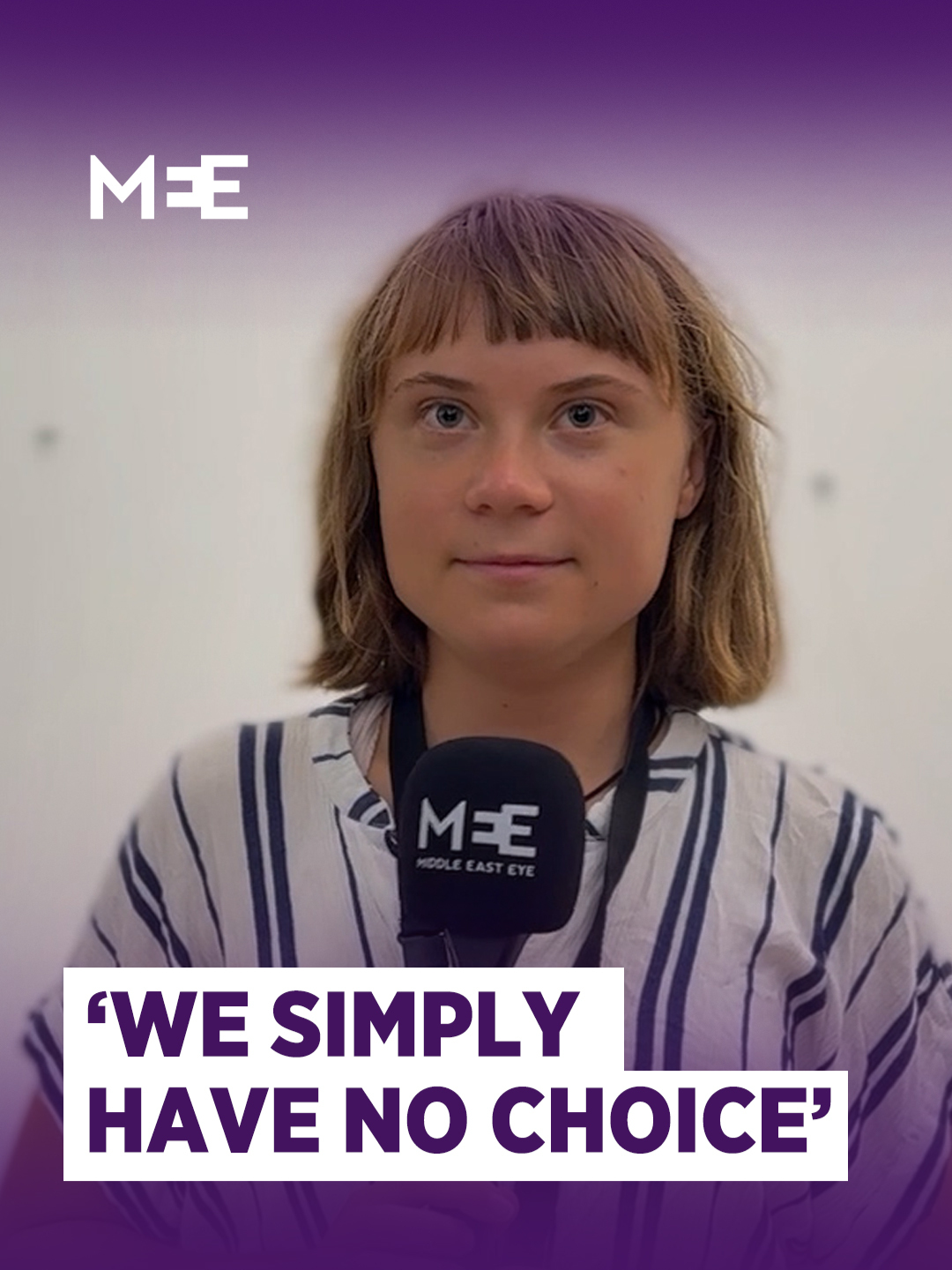 “If we have any sense of humanity left, we cannot just sit by and watch this unfolding.” Activist and Global Sumud Flotilla steering committee member Greta Thunberg told Middle East Eye the inaction of governments worldwide over Israel’s ongoing genocide in Gaza has forced civilians to take action, as they “simply have no choice.” “When our governments and those in power fail to step up, it falls on us as human beings to step up and take that responsibility,” Thunberg emphasised. Thunberg is set to sail to Gaza on 31 August, along with dozens of other activists from more than 40 countries, to break Israel’s illegal siege of the strip and open a humanitarian corridor.
