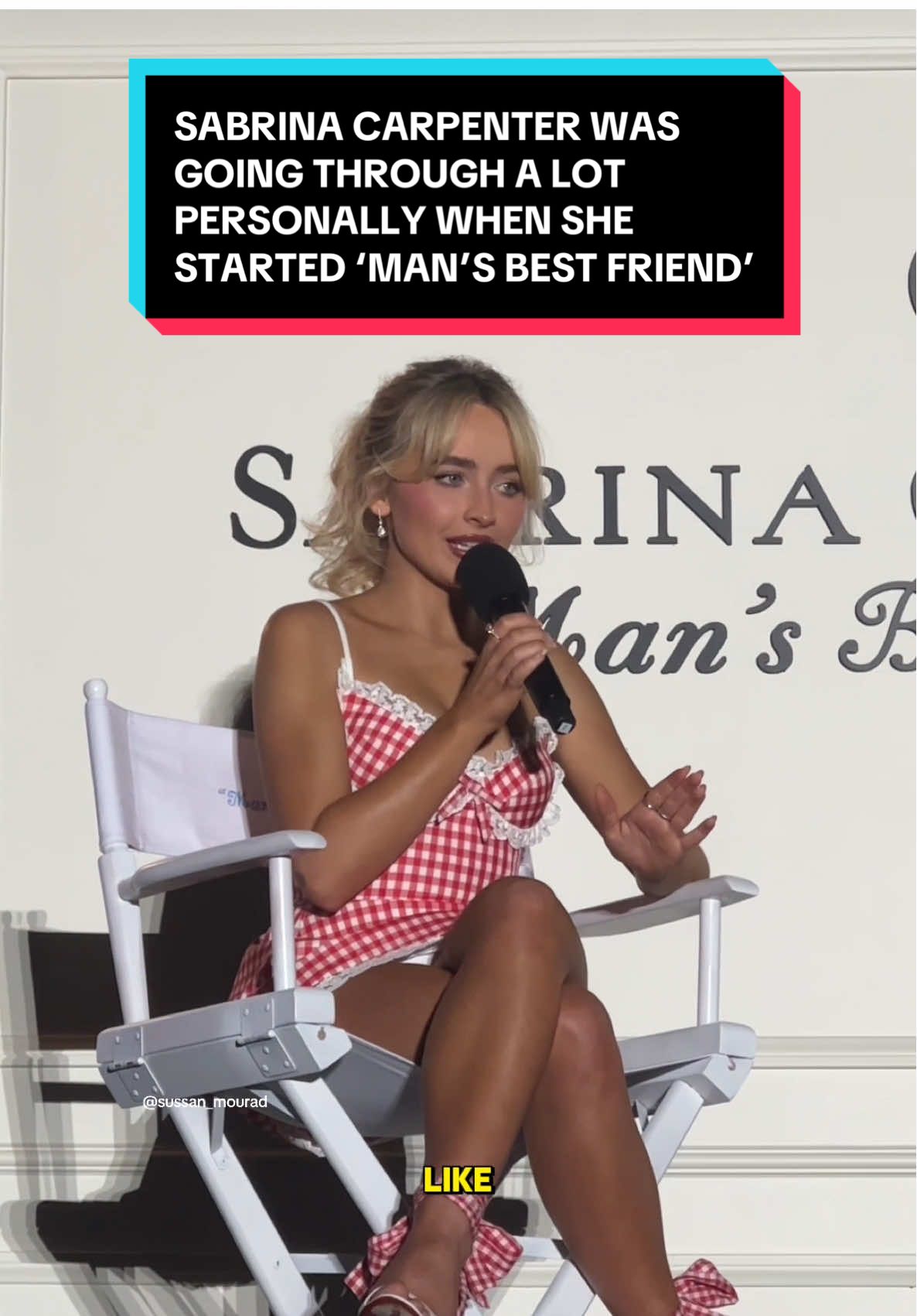 @Sabrina Carpenter reveals she was going through “a lot personally in her head” when she started writing “Man’s Best Friend” @Spotify #sabrinacarpenter #mansbestfreind #sabrinacarpentermansbestfriend  