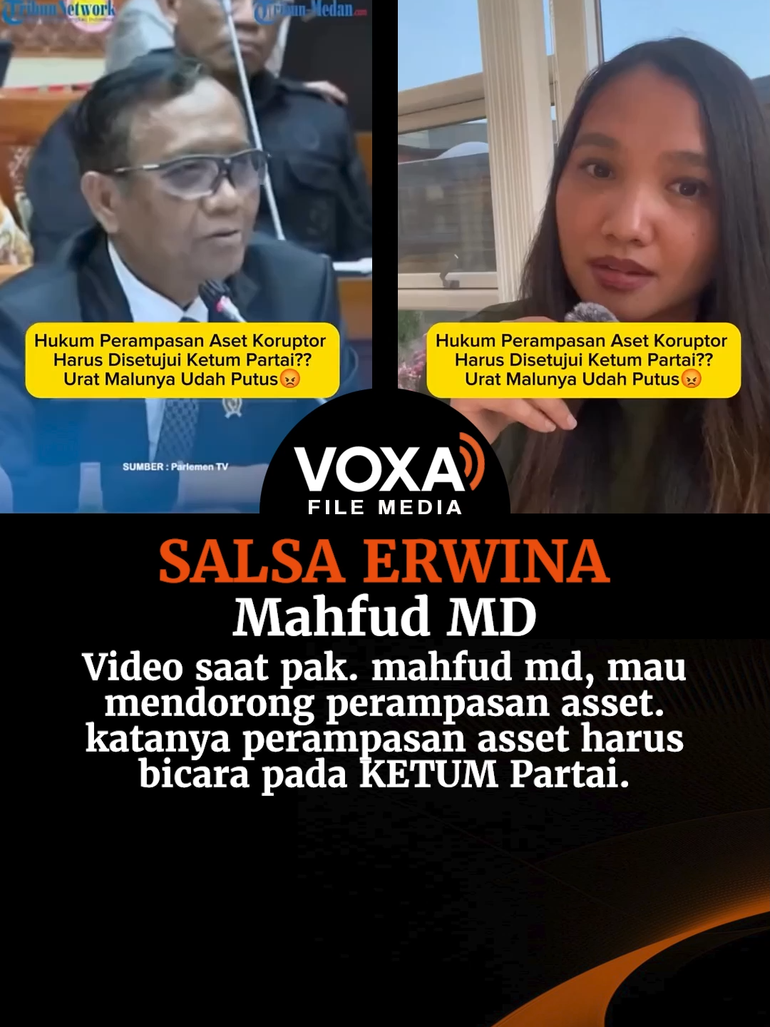 Salsa Erwina mengatakan yang dikerjakan DPR itu bukan untuk kepentingan Rakyat, tetapi untuk kepentingan Anggota DPR dan Ketua Partainya.