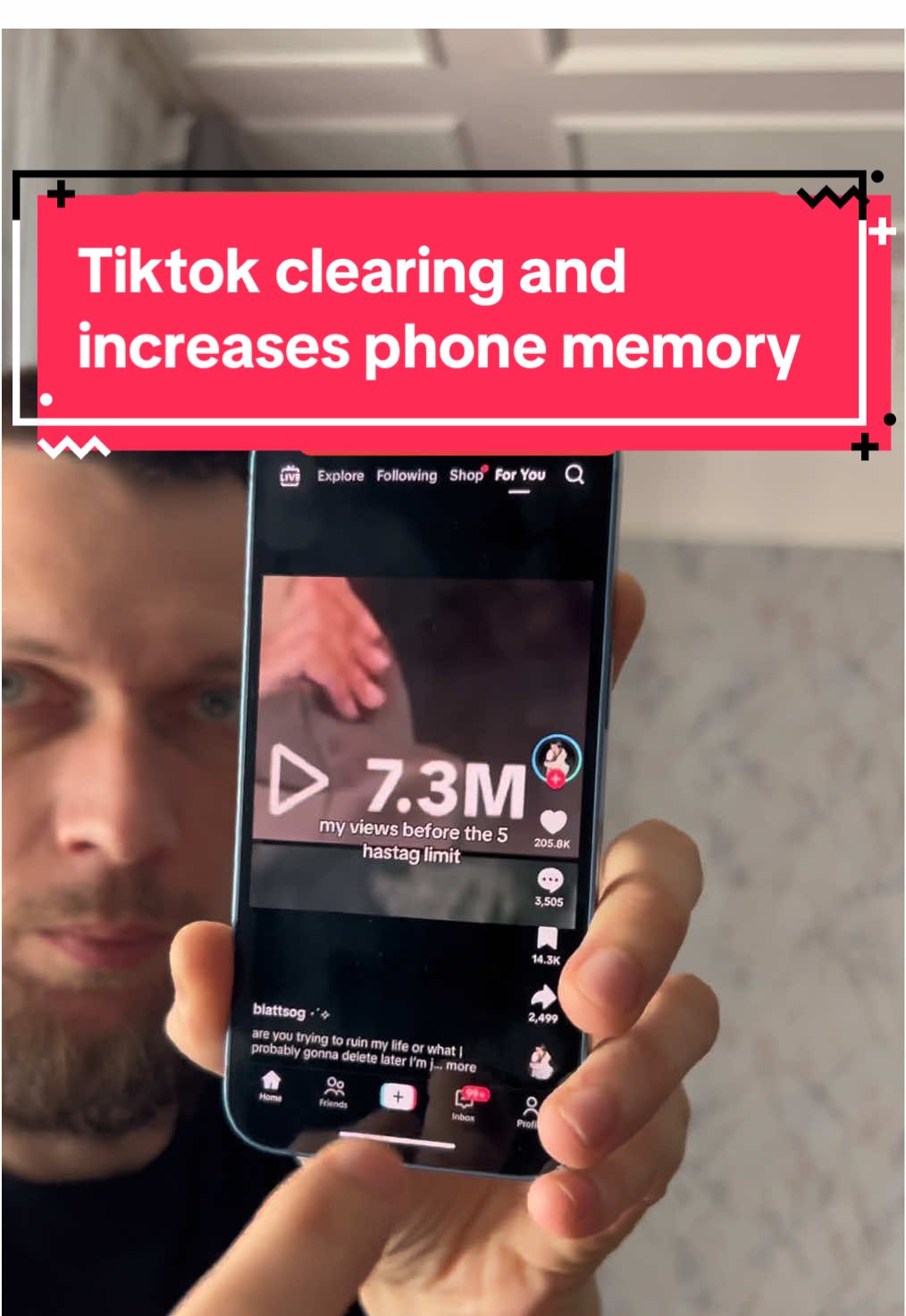 Tiktok clearing and increases phone memory. #clearing #phone #memory #tiktok 