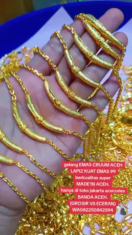 #EMAS CRUUM ACEH LAPIZ KUAT EMAS 99 berkualitas super MADE'IN ACEH# hanya di toko jakarta acecories BANDA ACEH. (GROSIR VS ECERAN) WA082250842594