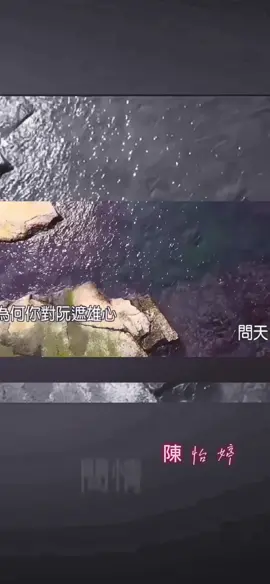問情#陳怡婷 #問天𤔡何你對阮遮雄心，問地為何你對阮遮絕情，問你已經有別人是毋是…台語#新歌推薦分享#