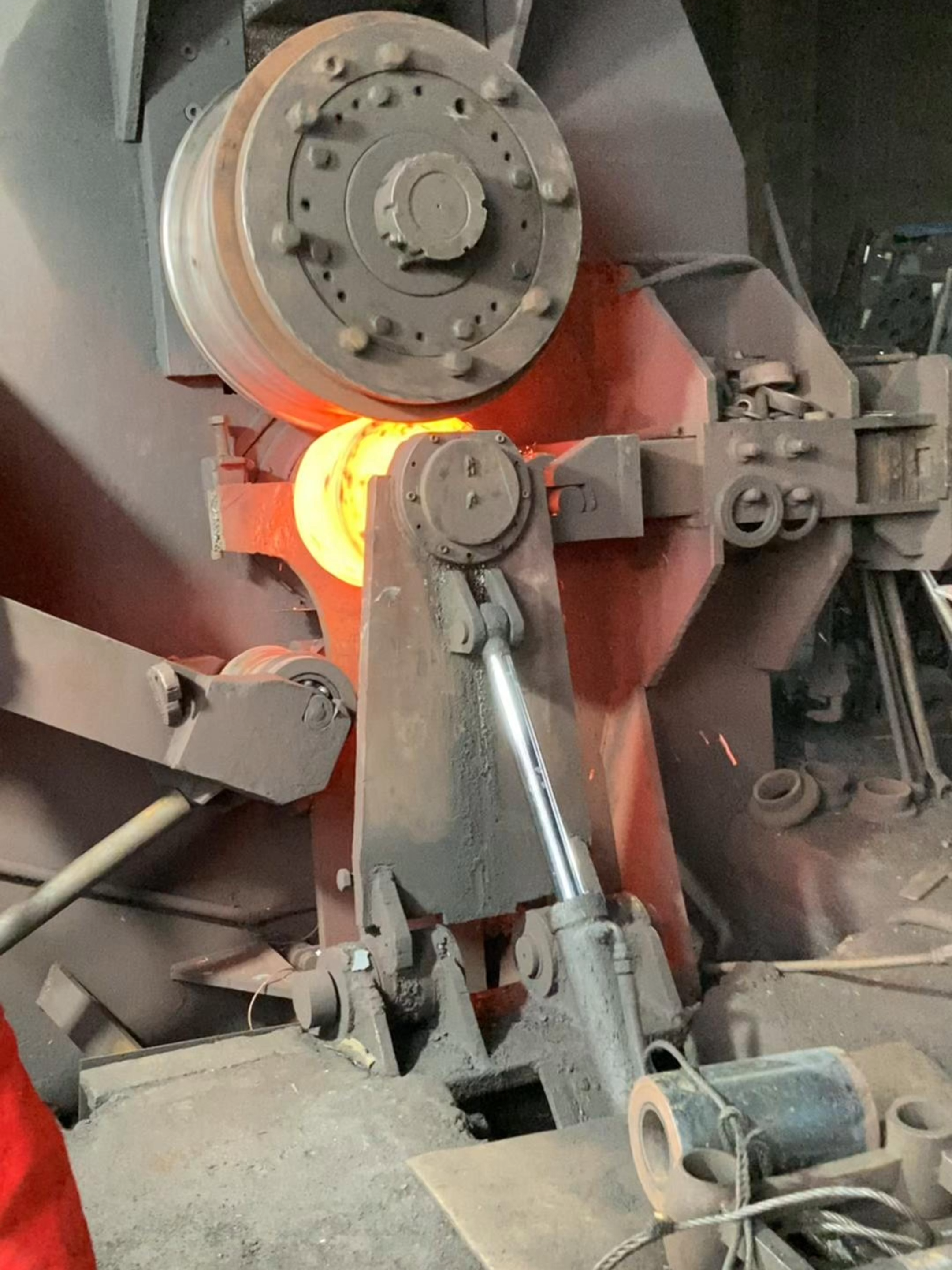 Inside the factory How Factories Forge Bearings with Power  #process #forging #blacksmith #machine
