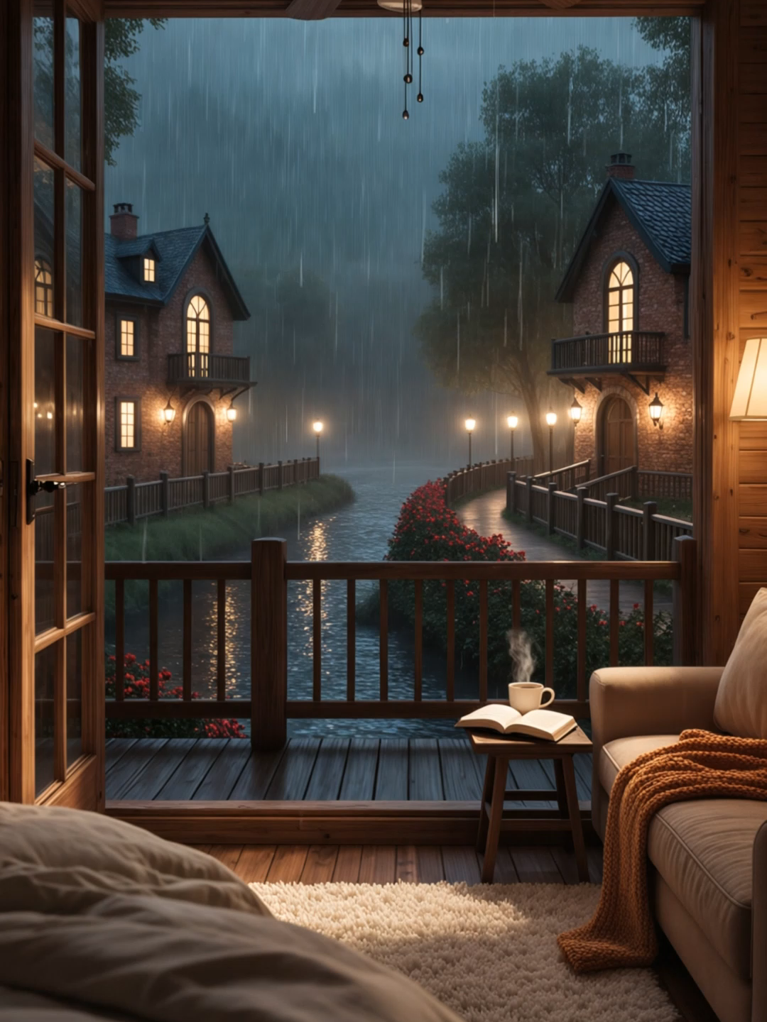 Night 31: Rainfall on Rooftops  #happyraininginmyroom #RainyDays #raining #rain #เสียงฝนตก #เสียงฝนกล่อมนอน #กล่อมนอน