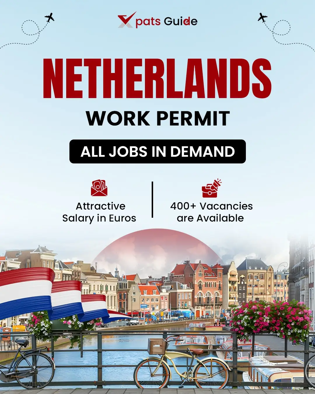 🇳🇱 Settle in the Netherlands with a Legal Work Permit! Your chance to work and live in one of Europe’s most attractive destinations. 🌍 ✅ All jobs in demand ✅ Earn an attractive salary in Euros  ✅ 400+ vacancies available ✅ Secure & legal process 📩 Apply now and take the first step towards your future in the Netherlands! #XpatsGuide #WorkInNetherlands #tiktokviral #tiktok 