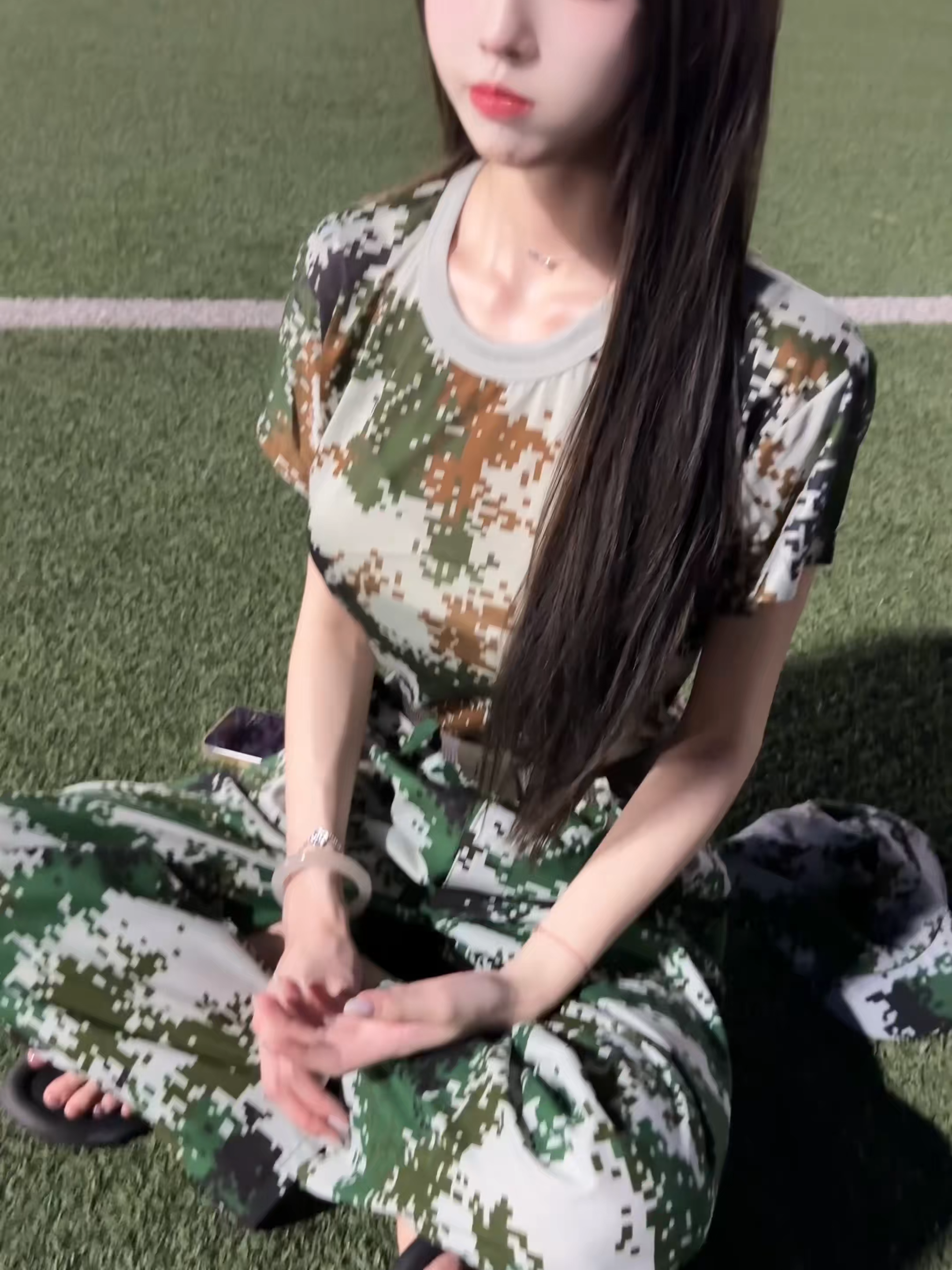 学妹太有实力了#校园 #军训 #学妹 #是心动的感觉