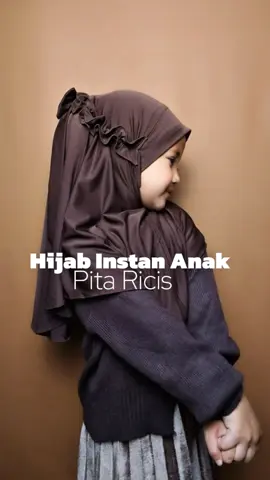 Hijab Pita Ricis anak super gemazz💕#kerudunganak #fypシ゚viral #hijabinstananak #hijabanak #bergoanak 