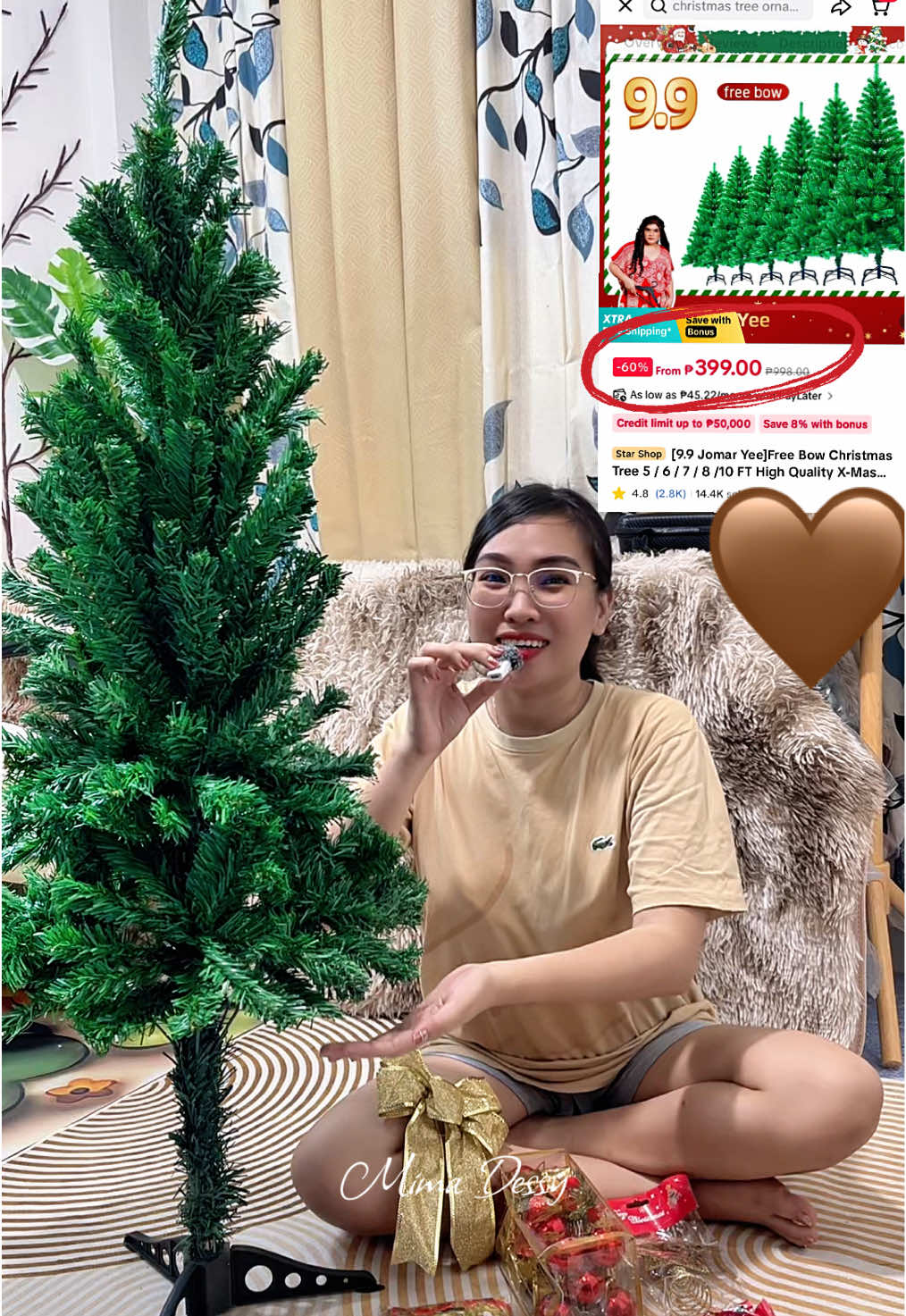 Sa mga nangangarap ng xmas tree, at hindi pa afford ang x,xxx , ito na yun mi 🥹💚 #christmas #christmastree #christmasdecor #homedecor #fyppppppppppppppppppppppp  Disclaimer the price and promo may vary