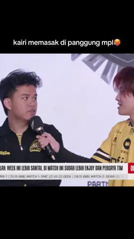 Interviu lagi nih, semoga win streak terus ya🔥🤩 #onic #kairi #sanz #mplindonesia 