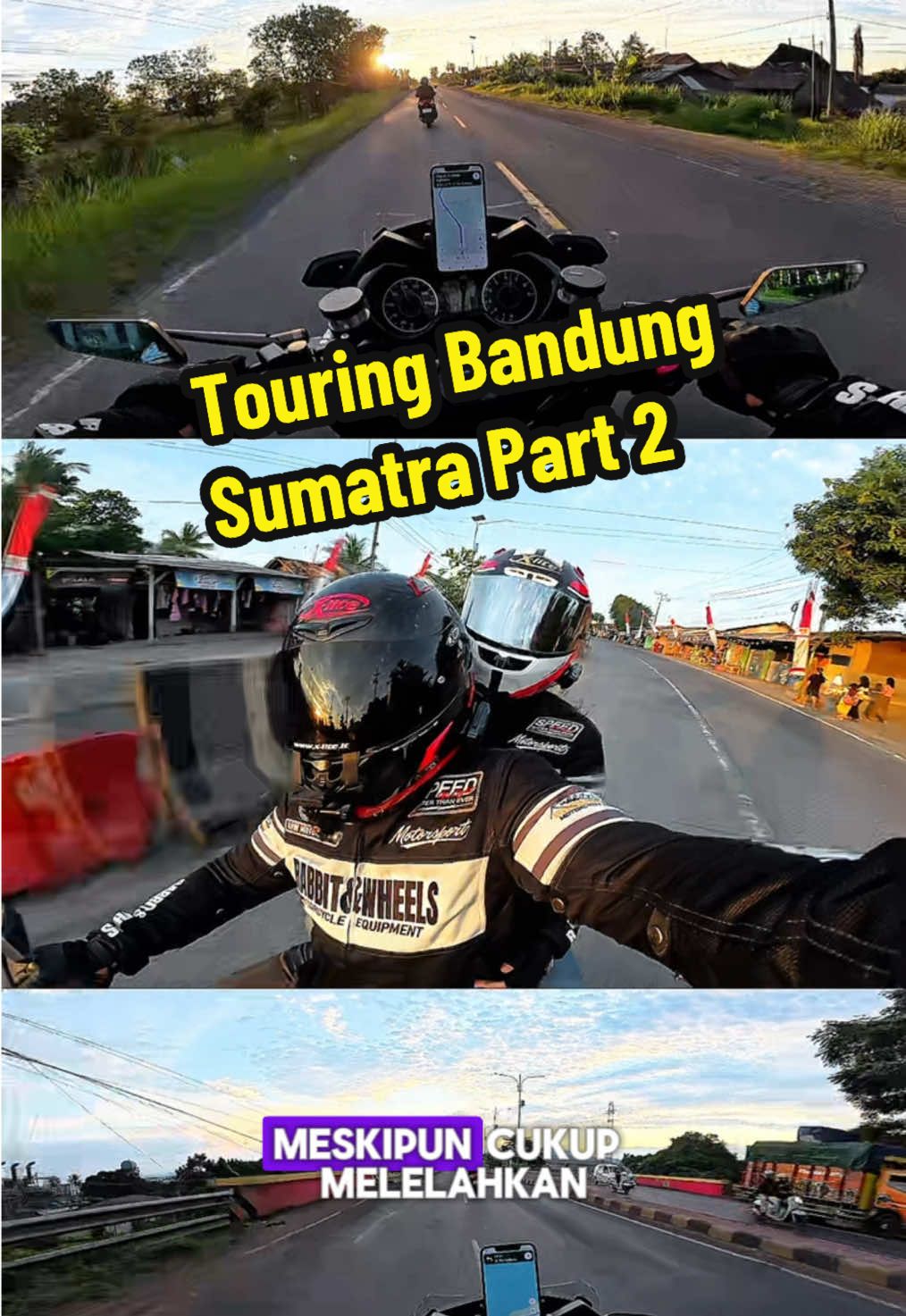 Touring Bandung Sumatra✨ - Part 2  ternyata jalanan di Sumatra beda sama di Jawa, jalanannya besar dan mulus jadi enak buat gas pol #bocahmotor #touring #touringmotor #touringcouple #touringindonesia 