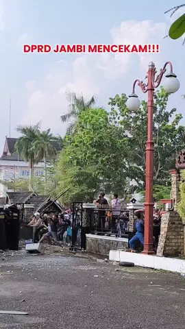 Suasana di gedung DPRD Jambi mencekam. Kericuhan pecah saat massa aksi merasa dikecewakan karena tak kunjung ditemui anggota dewan. Kekecewaan itu pun berubah menjadi amarah yang tak terbendung. Teriknya siang semakin memanas seiring ledakan emosi di lapangan. Sorak dan teriakan membelah udara, hingga puncaknya—satu unit mobil berplat merah hangus dilalap api. Asap pekat membumbung tinggi, menjadi simbol protes yang terlanjur meledak. DPRD Jambi yang seharusnya menjadi rumah aspirasi rakyat, justru berubah menjadi arena kericuhan. Massa merasa suara mereka diabaikan, dan yang tersisa hanyalah bara amarah serta kepulan asap kendaraan dinas yang terbakar. #demo #jambi #mahasiswa 