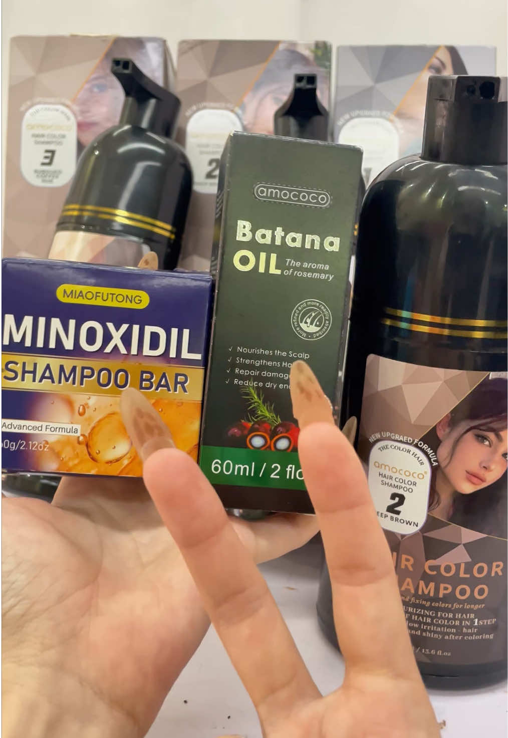 Buy 2 Get 2 Free! 🤩🥳🎉This hair dye works amazingly well-such a great deal!!💯🛍️#tinte #shampoo #shampooparacanas #tiktokmademedoit #fyp 