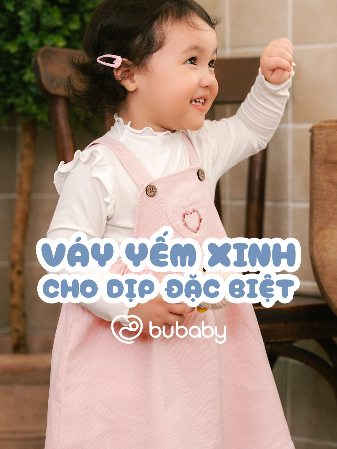 Váy yếm xinh cho dịp đặc biệt, công chúa của mẹ đã có chưa? #bubaby #safeandsoft #babyclothes #yemchobegai #vaychobe #viral #xuhuong