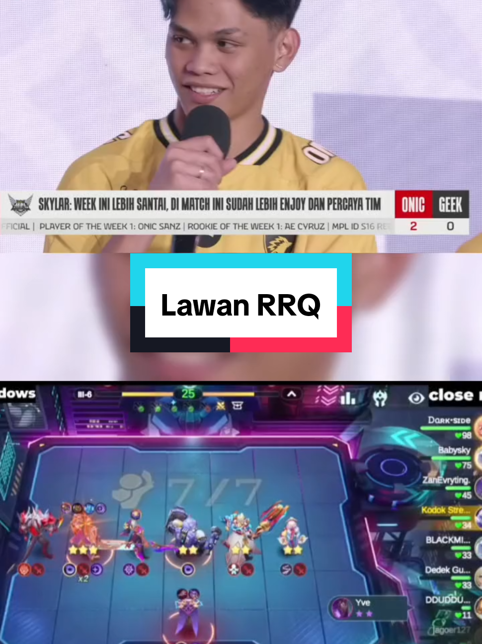 Lawan REQ.  #MCGG #MagicChessGoGo #MCGGCosmicTraders  #rrqhoshi #onicesport 