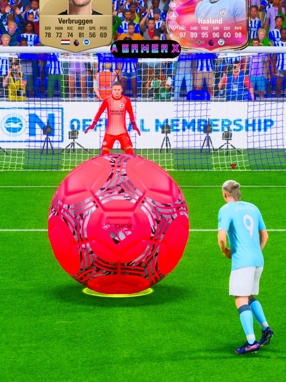 Haaland Salah Saka and Co Big Ball Penalty Kicks Challenge in FC 25 #FC25 #fotbal #agamerx #PremierLeague 
