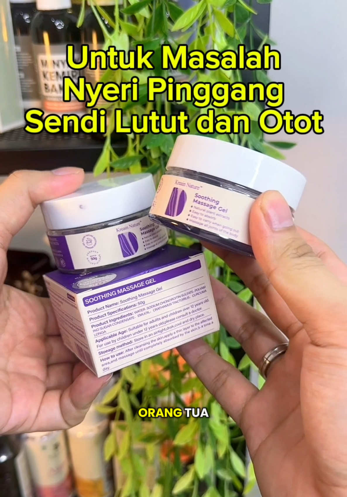 Untuk Masalah Nyeri Pinggang Lutut Sendi dan Otot nih Ada sensasi hangatnya enak banget dipakenya #kreain #kreainnature #gelperedanyeri #gelnyerisendi #nyeripinggang 