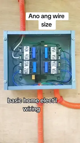 Ano Ang wire size #Home #basic #electrician #wiring 