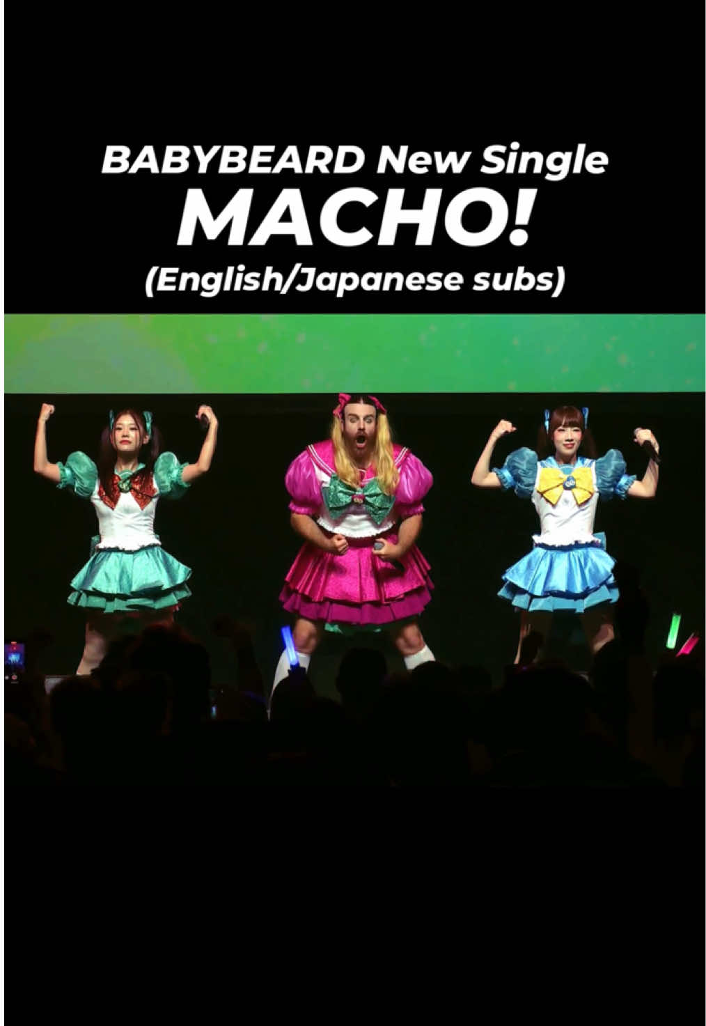 BABYBEARD New single ‘MACHO!’ is out now!!! #macho #fyp #parati #pumpitup #japan   