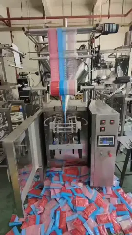 Double bag packaging machine, powder granule packaging machine, two materials are packaged separately, suitable for ingredient packaging, contact me if you need#packagingmachine #packer #Packaging #Packaging 