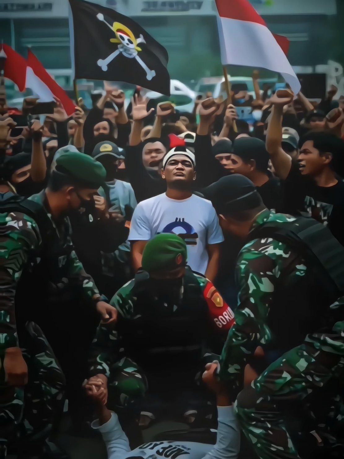 Merinding euyyy 😱☠️ #tniindonesia🇮🇩 #tni #demodpr #demo2025 #AGP 