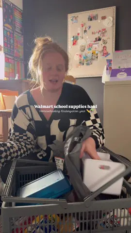 School supplies shopping has always been my thing, now I get to do it with my kids & this year we got so many good finds at @walmart  #walmarthaul #schoolsuppliesshopping #backtoschoolshopping #homeschoolhaul #homeschool  