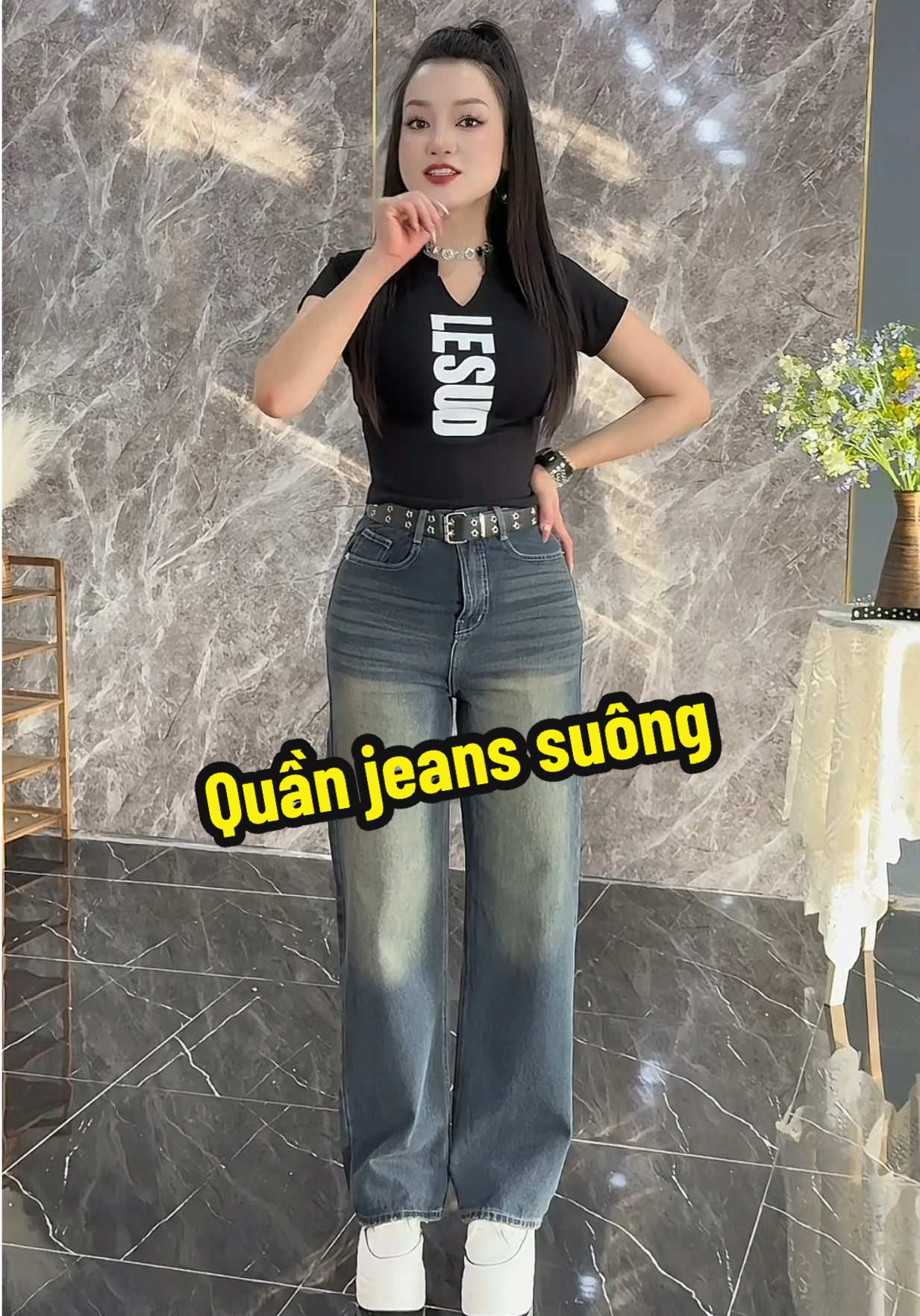 Quần jeans suông phong cách  #myhanhstore #jeans #thoitrang #phoidoxinh #quansuong 