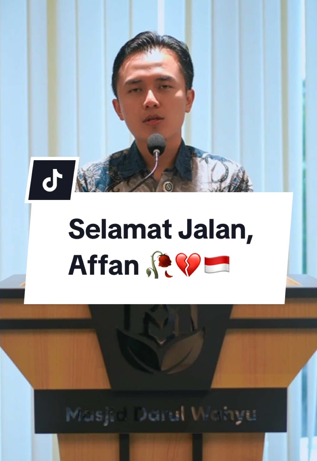 Replying to @Aris Fitriana Selamat jalan, Affan Kurniawan. Terima kasih atas ketulusan dan perjuanganmu untuk keluarga. Semoga Allah SWT memberikan tempat terbaik untukmu, dan keluarga yang ditinggalkan diberi ketabahan.🇮🇩🥀💔
