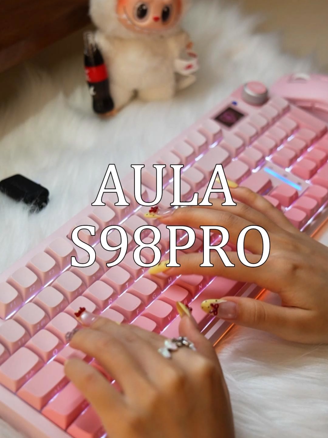 🔥Buttery typing experience + smart display — AULA S98PRO pink keyboard is a must-have 💖#aula #aulas98pro #gamekeyboard #tiktokshopmademebuyit #must-have #foryou #fyp #aulakeyboard #mechanicalkeyboard #GamingSetup #pcgaming #gaminggear #techreview #setupinspo #videoware #hashtag #TikTokShopLaborDaySale #gamingforgirls #butterykeyboard