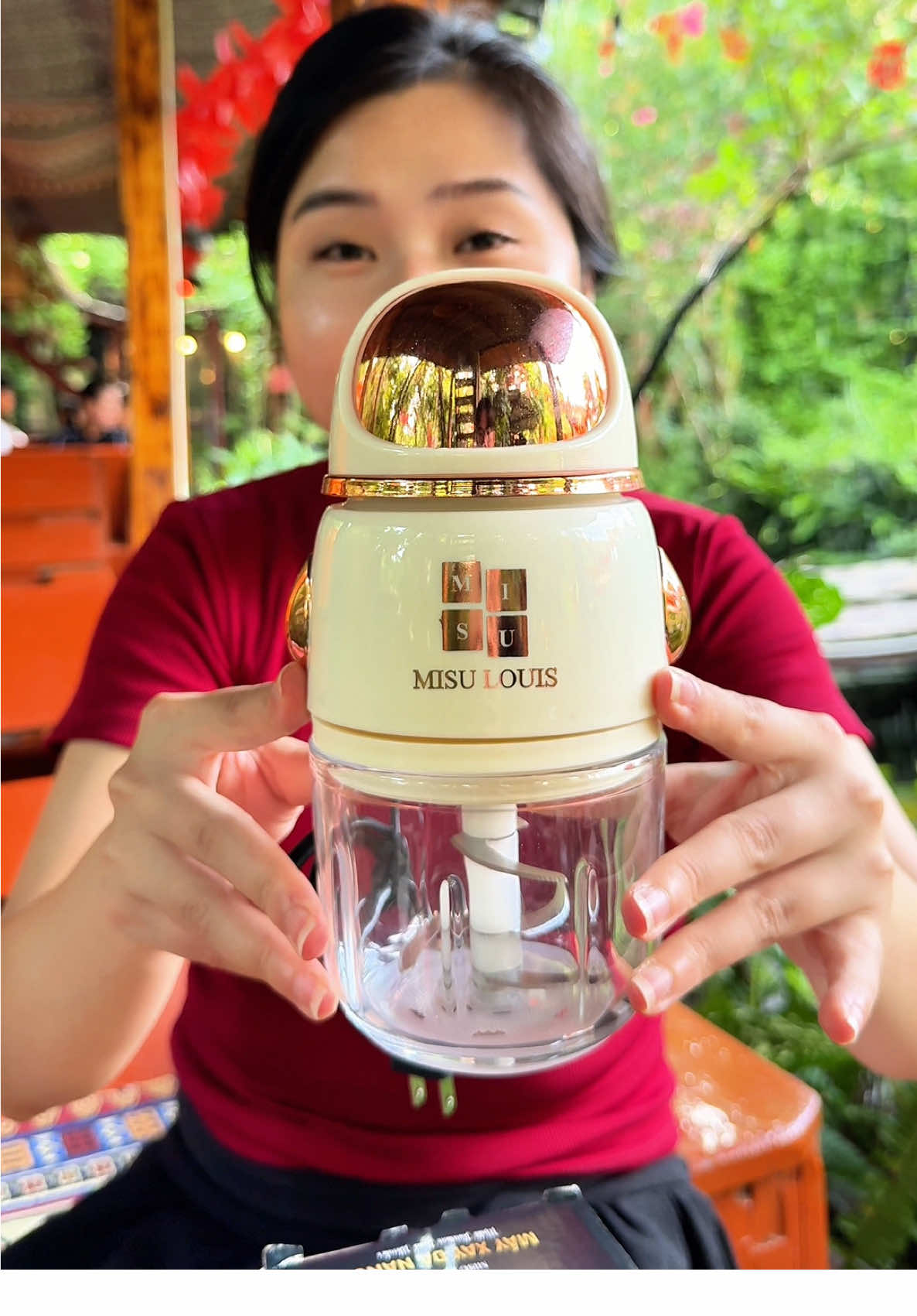Máy Xay Cao Cấp Thuỷ Tinh 300ml, 6 lưỡi dao. #mayxaydanang #mayxayandam #xuhuong #bongbuongbinh 