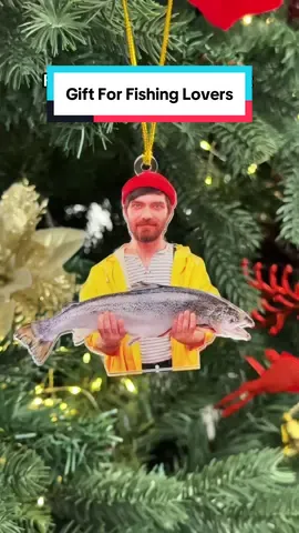 Hook the joy of fishing right onto your holiday tree 🎄🎣 #macorner #ornament #fishinglover #fisher #anglergift