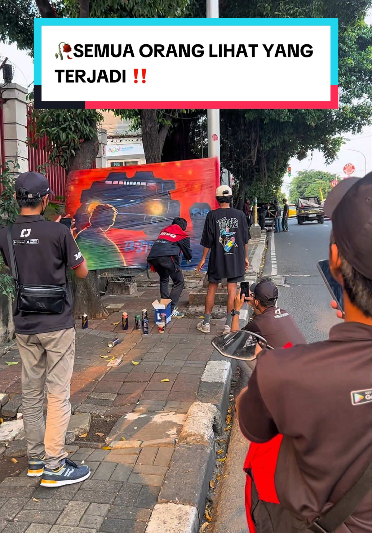 JUSTICE FOR AFFAN 🥀 Stay Safe Semuanya #titanspaint #affankurniawan #ojol #graffitiforyou #fouryou 