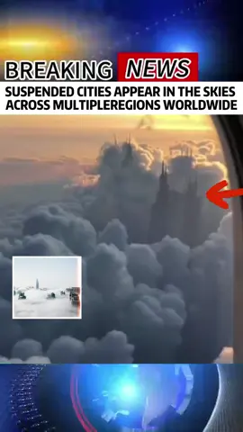 Suspended cities appear in the skies across multiple regions worldwide #news #breakingnwes #fyp #foryou #sky 